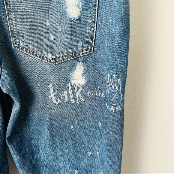 ZARA Distressed Trafaluc Overalls XS - Picture 9 of 9